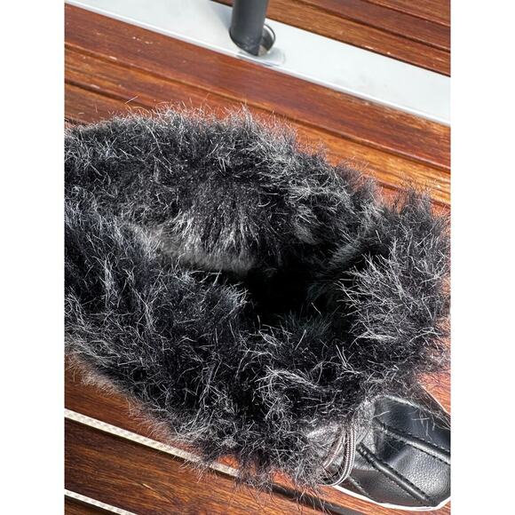 Women's Winter Boots Size 7.5 Mishansha Faux Fur Lace Up Waterproof - Picture 3 of 7